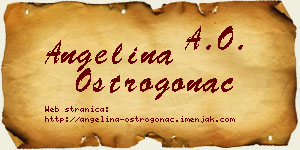 Angelina Ostrogonac vizit kartica